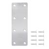 4Pcs Stainless Steel Metal Straight Brackets With Screws Repairing Mending Plate for Wood Furniture Easy To Install