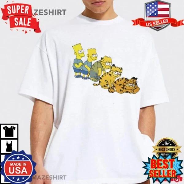Bart Simpson To Garfield Animorph T-Shirt S-5XL XL
