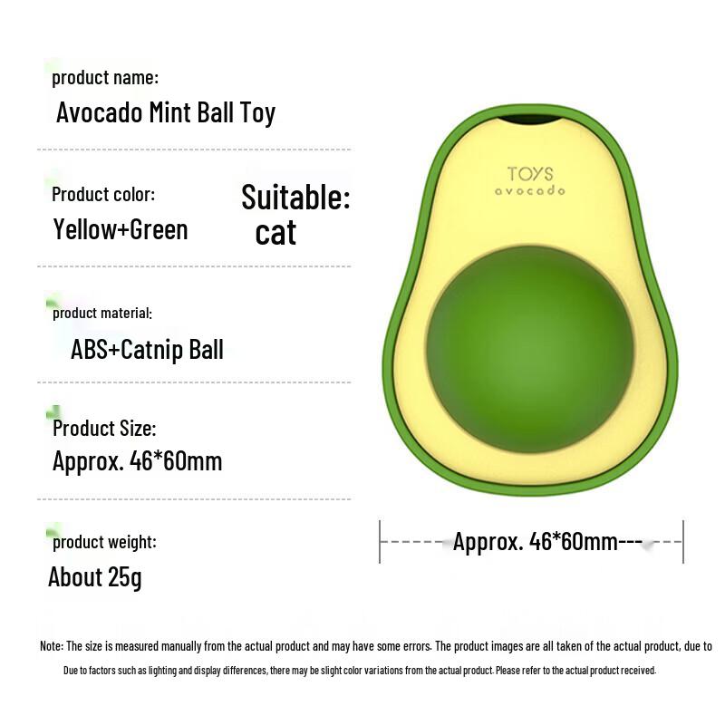 Avocado Catnip Ball Toy (10-Pack)