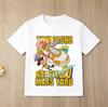 Cotton short-sleeved children's toy cartoon print boys'sports shirt for ages 1-12, casual top summer T-shirt with cartoon design