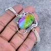 Rainbow Solar Quartz Gemstone Handmade 925 Sterling Silver Bracelet 7-8" M-2743