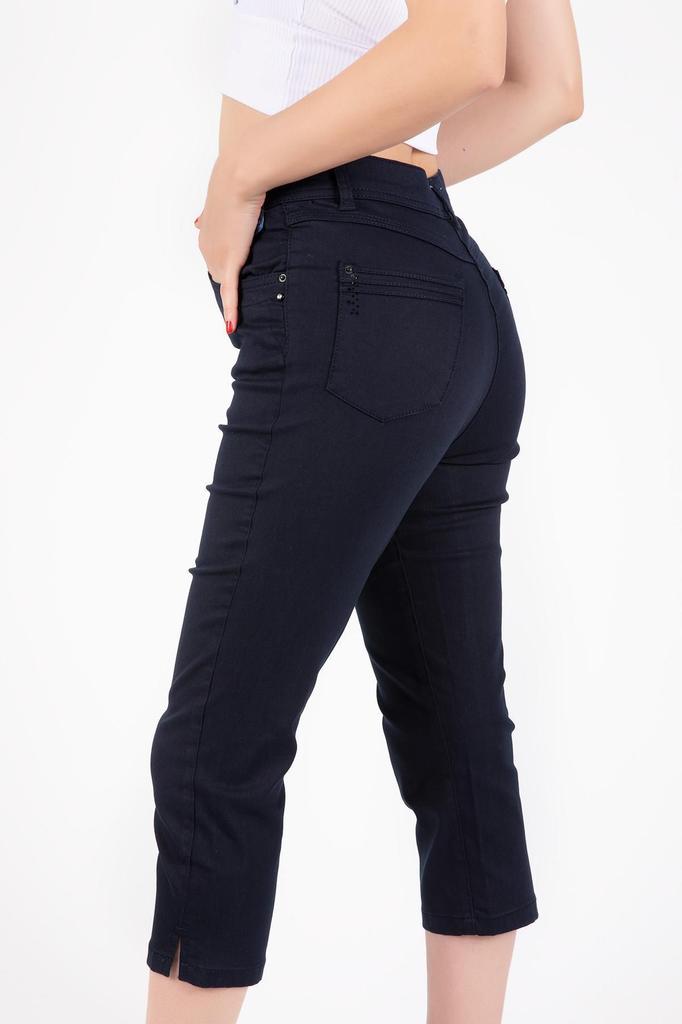 Damenmode Übergröße Shorts & Bermudas Bonita 163 Kmr 5-Pocket Beinschlitz Capri