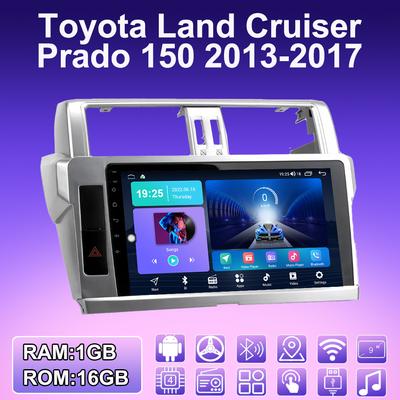 Radio de Coche Android 2 DIN Para Toyota Land Cruiser Prado 150 2013-2017 Reproductor Multimedia Unidad Principal Estéreo Navegación GPS WIFI 1+16GB