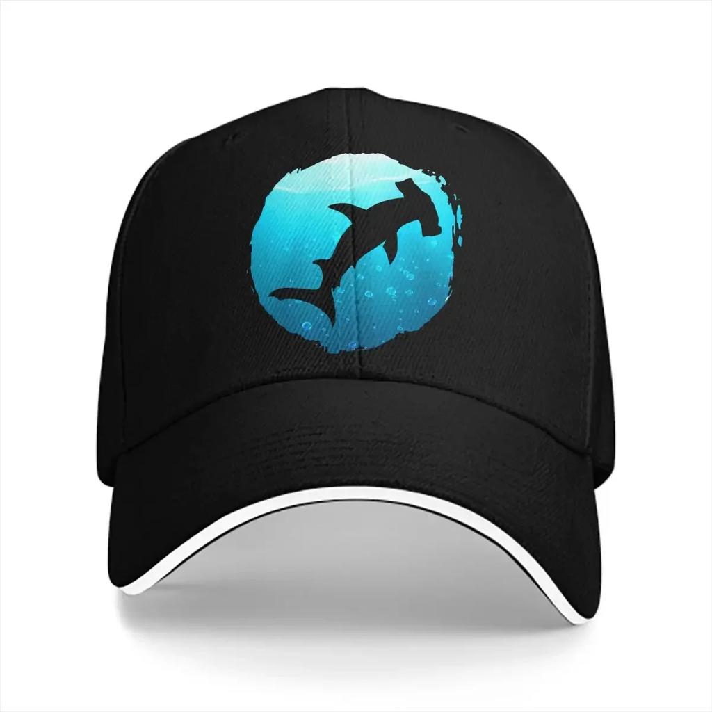 Hammerhead Unisex Baseball Caps Peaked Cap Shark Scuba Diving Sun Shade Hats for Unisex Women