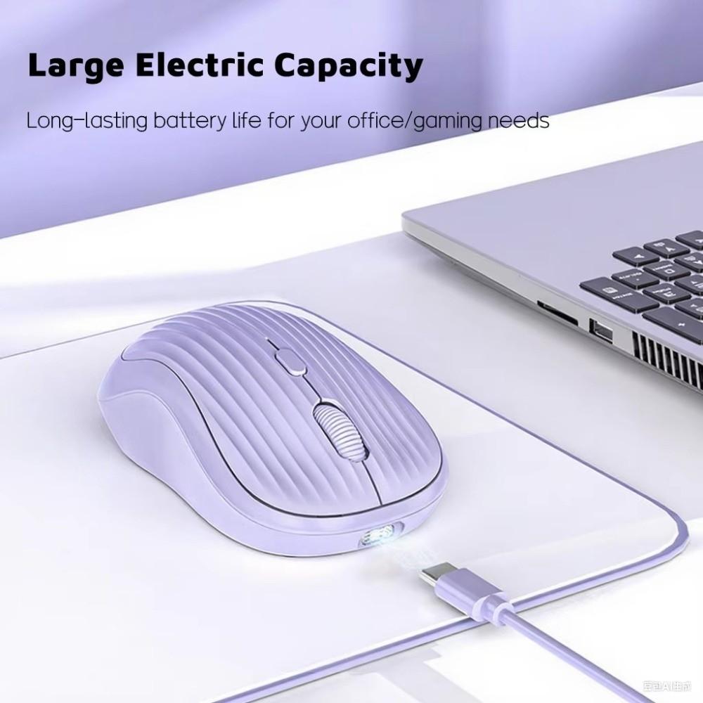 Rechargeable Wireless Mouse 2.4G Bluetooth Silent Mouse Dual Mode Mouse Desktop Laptop Tablet