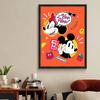 DIY Diamond Painting Minnie Mickey's Headshot Cross Stitch Kit Mosaic Art Diamond Painting Full Circle Diamond Home Decoration