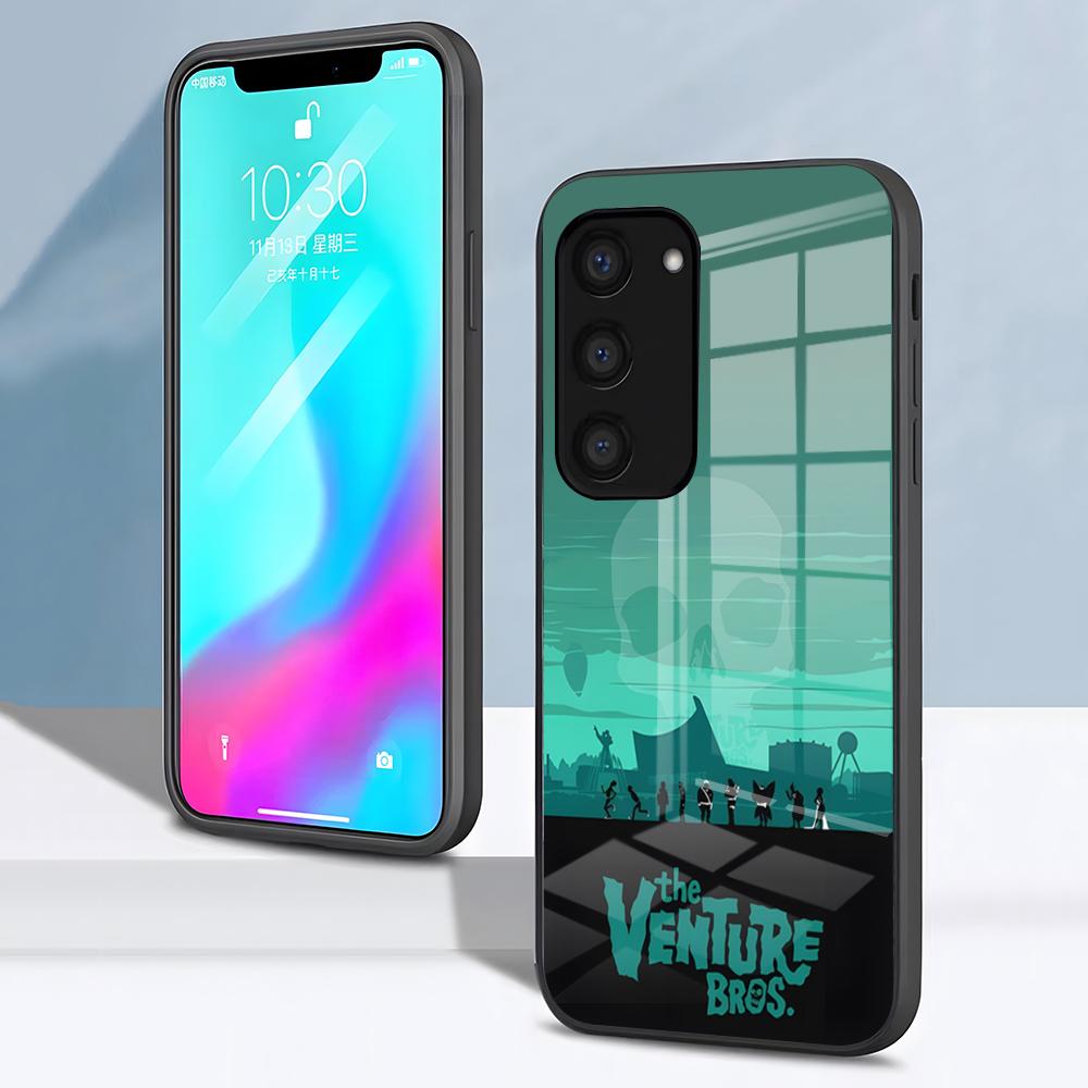 Anime The V-Venture B-Bros Phone Case For Samsung S26 S25 S24 FE S23 S22 S21 Plus S20 Ultra Note20Ultra Black Glass Cover