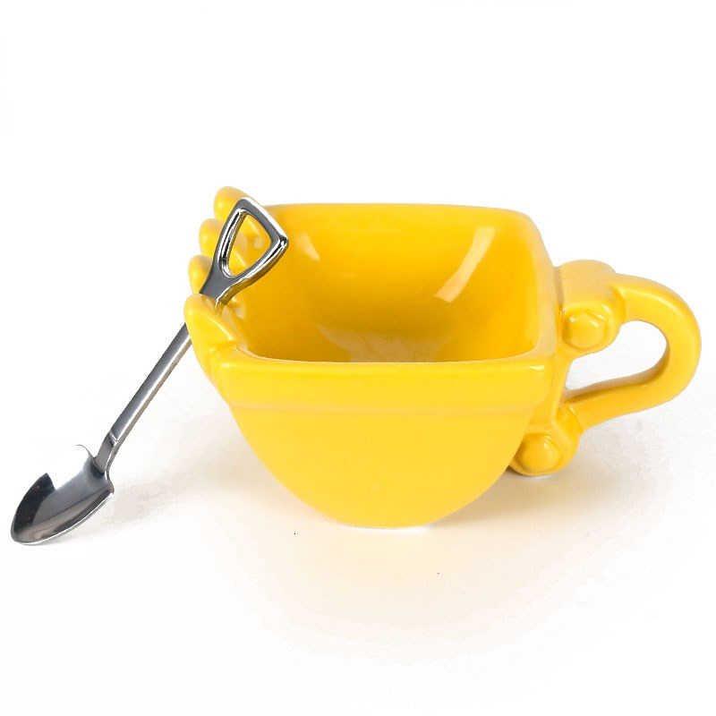330Ml Funny Mugs Excavator Bucket Model Coffee Mug For Coffee Best Gift Cake Cup