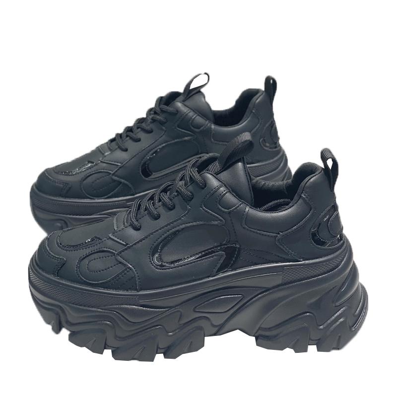 Net Redstyle  New Thick -Soled Leather Dad Shoes Women 'S Casual Sports Breathable Shoes Women 'S Slim Korean Style Trendy Shoes