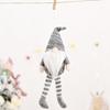 Plush Striped Festive Forest Old Man Hanging Leg Decoration For Holiday Cheer