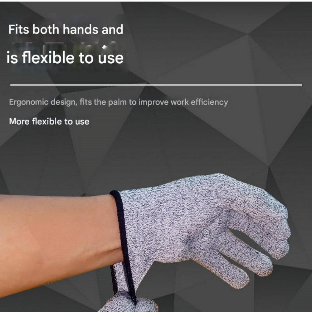 Schnittfeste Handschuhe, beiß- und stichfeste Arbeitsschutzhandschuhe der Stufe 5, HPPE-Industrieschutzhandschuhe gegen Schnitte und Kratzer