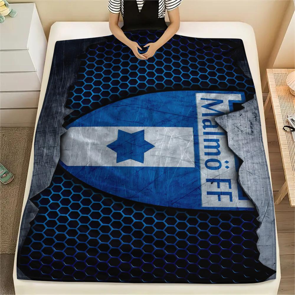 FootBall Club LOGO Print Flannel Blanket,High quality Comfortable for All Seasons,Home Decor,Warmth and Comfort,Perfect for Christmas Gifts