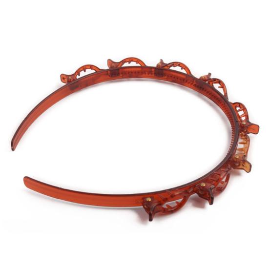 Women Fashion Double Layer Bang Hair Clips Hairpins Hair Hoop Headband Headwear