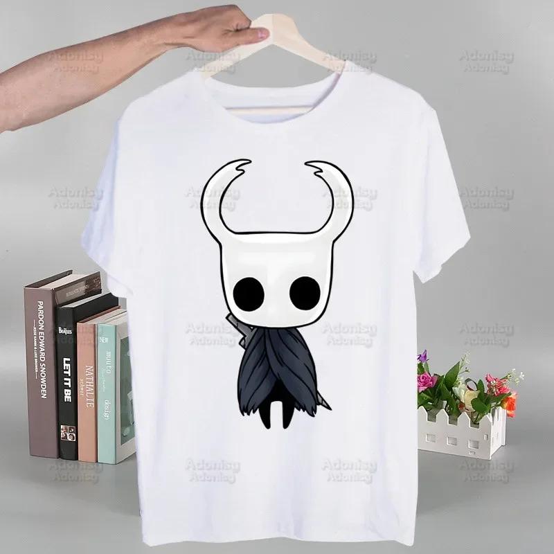 Hollow Knight Módne T-shirt s potlačou Letné Unisex Novinka Krátky rukáv Hra Kreslený film Unisex Tričko Unisex Zábavné topy Tričko