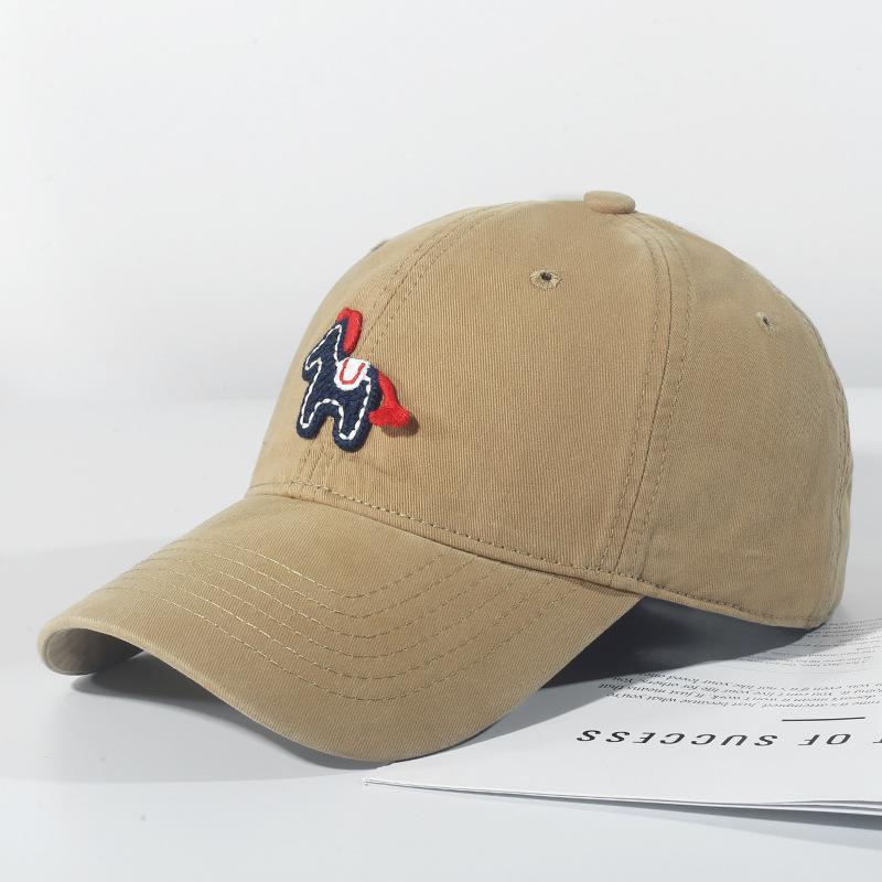 Fashion Hat Women's Year of the Horse New Soft Top Baseball Cap Korean Version Trendy Casual Fashion Versatile Sunscreen Cap