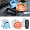 Silicone Mold Tray Nonstick Resin Crafting Moulds Halloween Series Plate Moulds Home Decors Molds Silicone Texture
