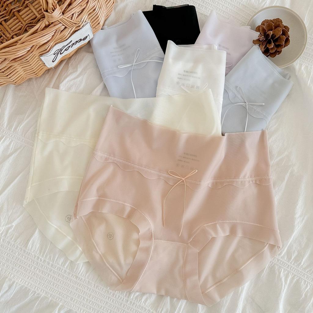 Damenunterwäsche, elastische, atmungsaktive, spurlose, antibakterielle Höschen, dünne Slips mit mittelhoher Taille