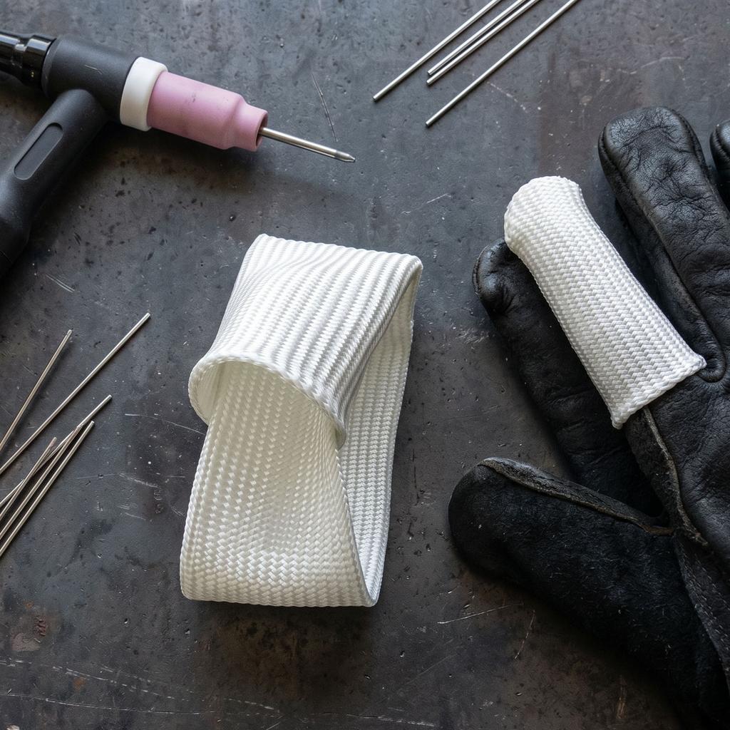Welding Finger Protector High Temperature Resistance Flame Retardant Flexible Fit Welding Glove Finger
