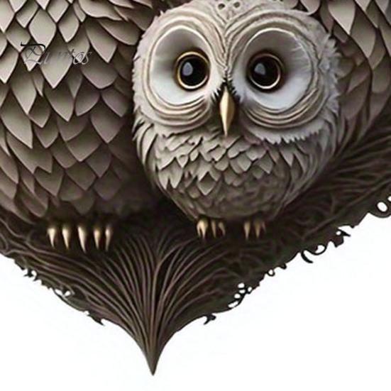 Uggla Prydnad Kärlek Hjärtform Par Uggla Hängande Dekoration 2D Akryl Julgransprydnad för Alla hjärtans dag Heminredning