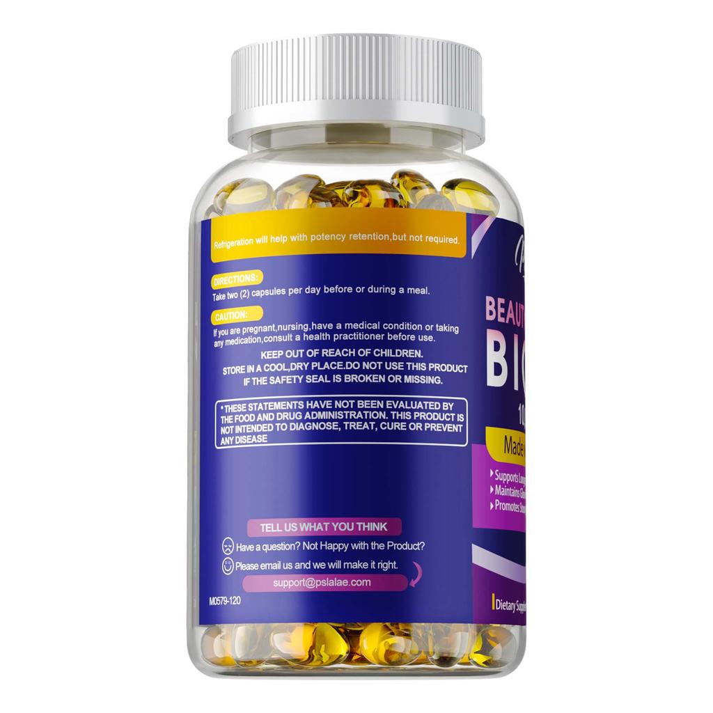 Biotin 10000 mcg - Udržujte pružnost pokožky a podporujte zdravý růst vlasů