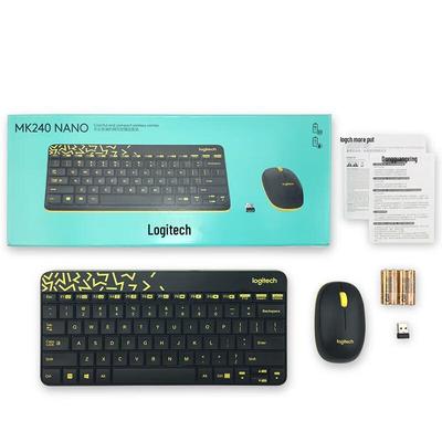 Logitech MK240 Nano Kabelloses Tastatur- und Maus-Set
