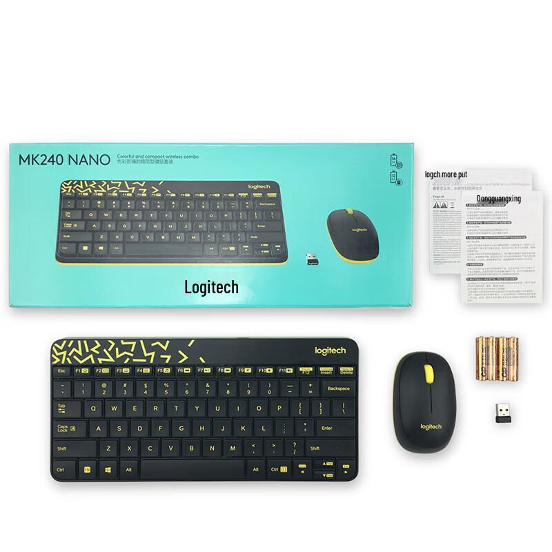 

Logitech MK240 Nano Wireless Keyboard and Mouse Combo