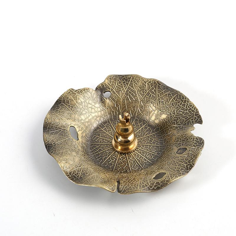 Vintage Incense Plate, Thread Incense Plate, Lotus Leaf Incense Plate, Tea Ceremony, Indoor Aromatherapy Stove, Home Decoration