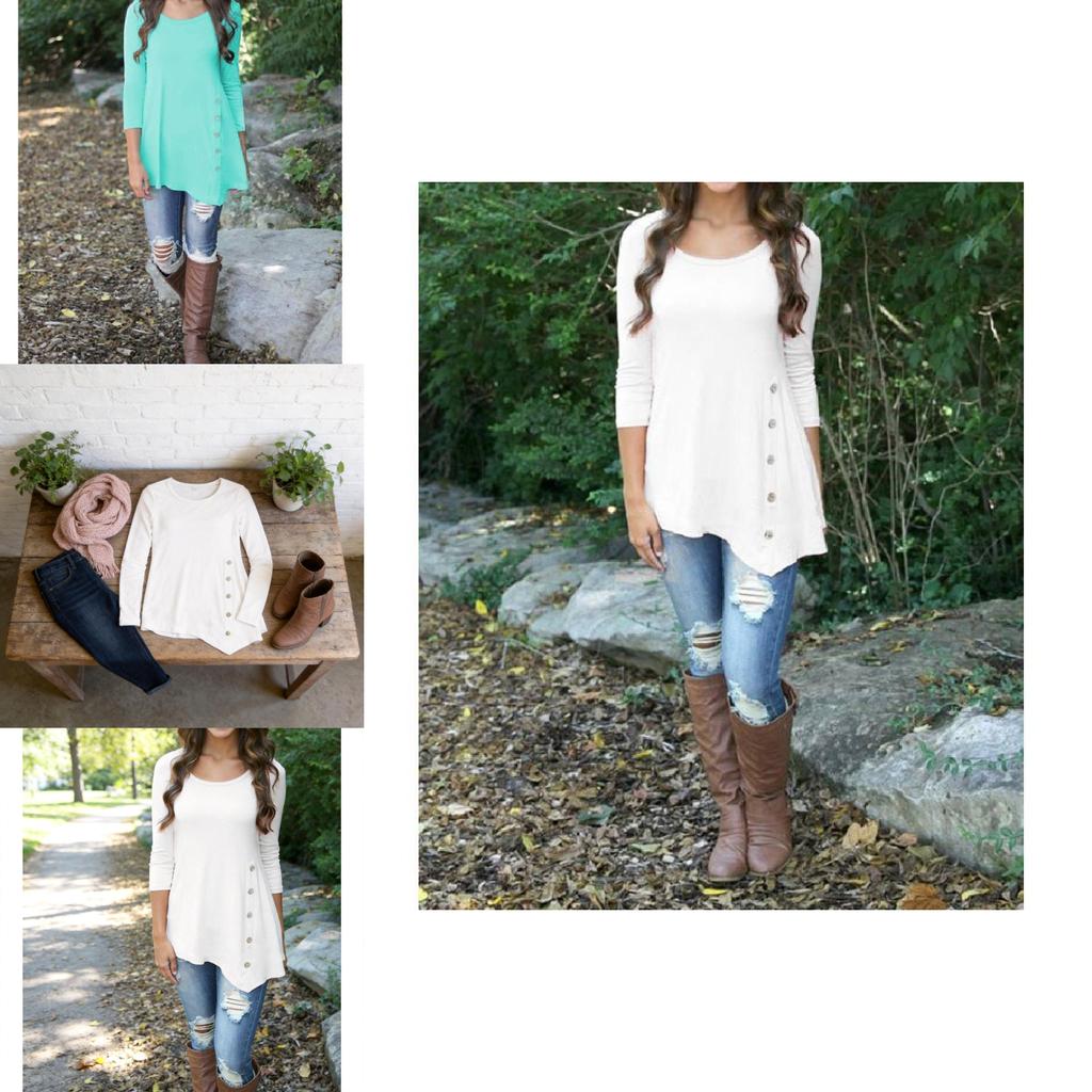 Womens Long Sleeve Casual Shirt With Loose Fit For Daily Wear