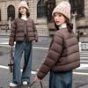 Short round neck fashionable simple down cotton cotton jacket winter coat new warm small loose coat