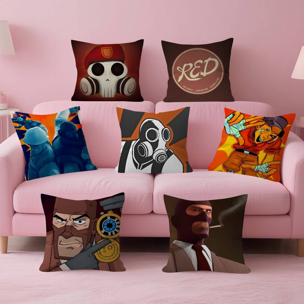 Cushion Cover 30x50 Polyester Sofa Cushions Decorative Throw Pillows Home Decoration Pillowcover GAME TTeam Fortress 2 Scout Tf