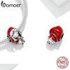 bamoer 925 Silver Fairy Tale Charm Little Red Riding Hood Forest Love Candle House Wolf Charm for Bracelet DIY