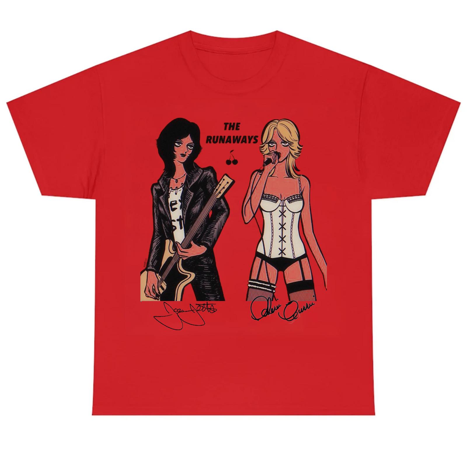 Joan Jett and Cherie Currie Of The Runaways Gift For Fan S to 5XL T-SHIRT MA527 XXXXL