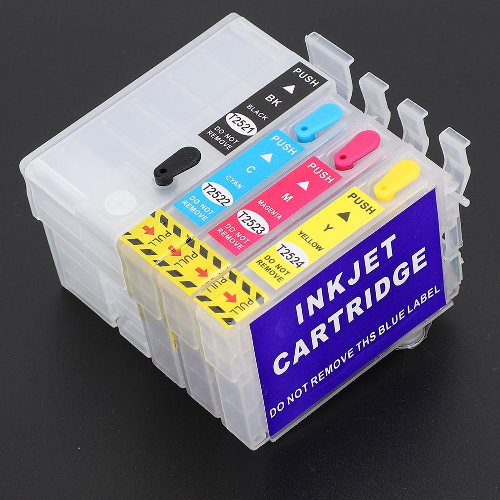 Zestaw wkładów atramentowych Akcesoria do drukarki dla 252XL WF7610 3640 7110 7210 7710
