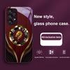 Cloth patterned dragon for Samsung Galaxy S24 Plus S20 21 FE S23 Ultra S8 9 A70 72 73 50 51 52 53 Tempered glass phone case