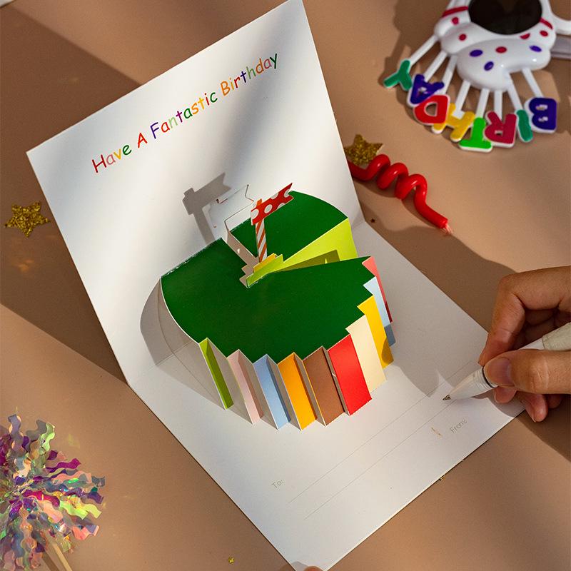 3D Exquisite Birthday Invitation & Gratitude Card - High-End Creative Greeting Card
