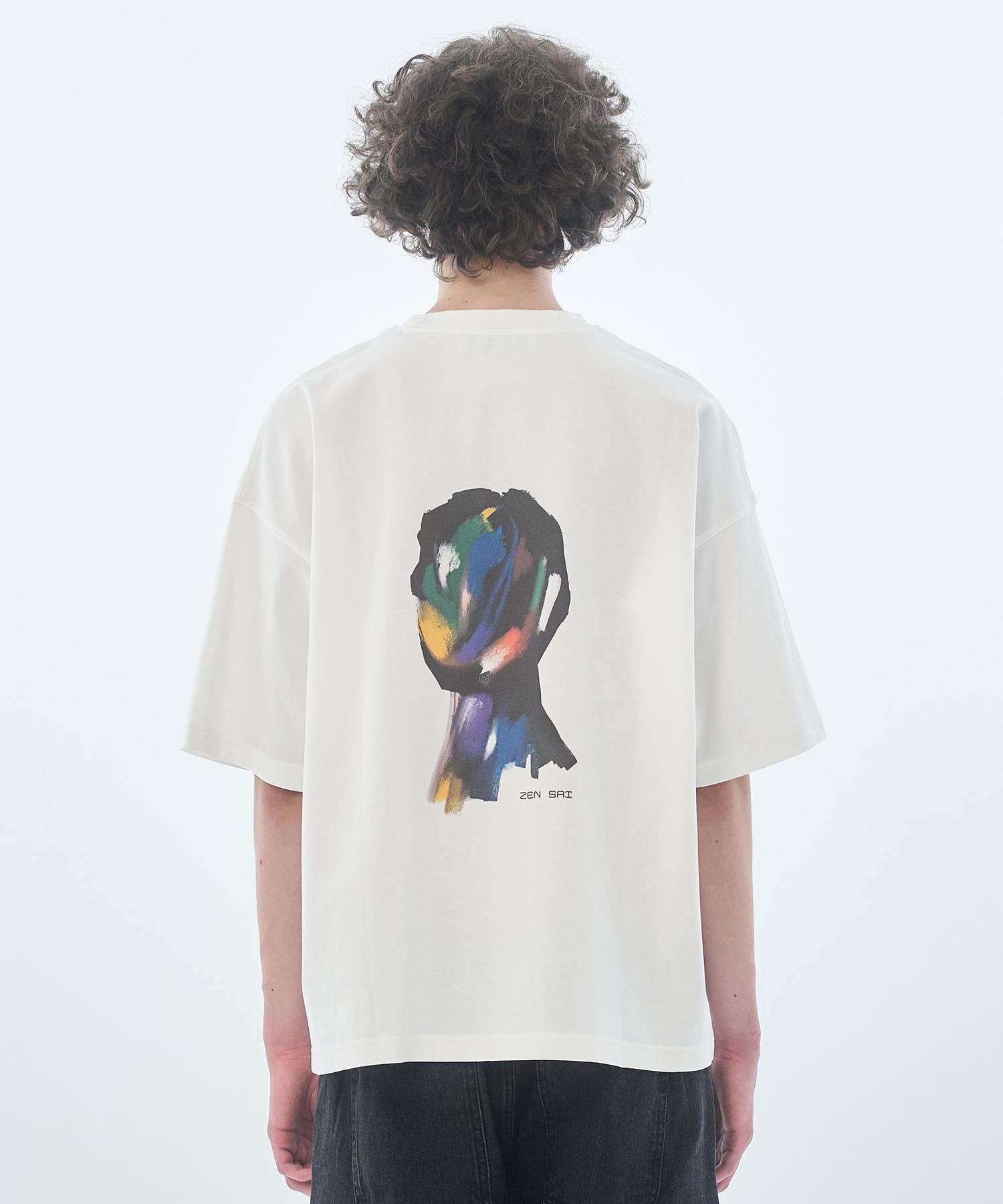 Zensai Bag Artwork T-Shirt White L