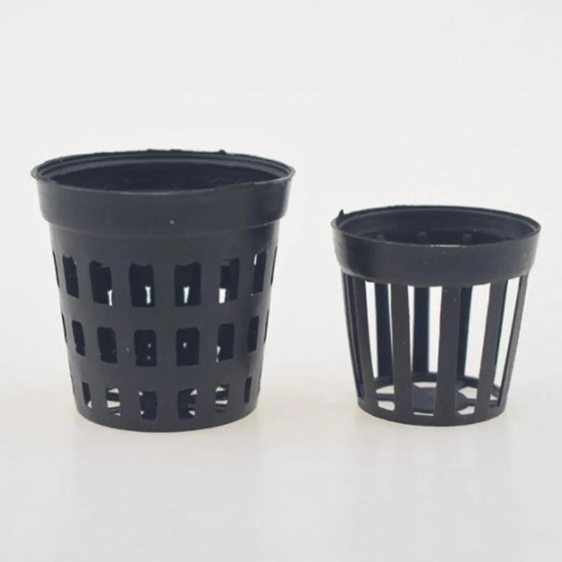 10 Pezzi Vasi Acquatici in Plastica Cestino per Acquario Pianta Acquatica Fiorita Erba Vaso Coltivazione e Acquario Vasca Pesci Decorazione Acquatica