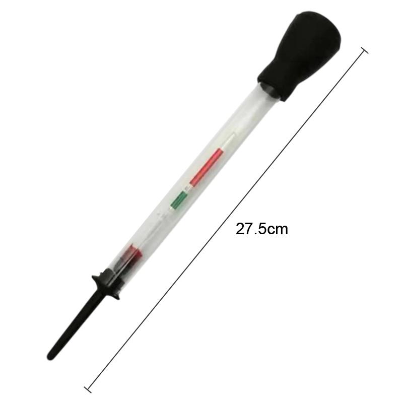 Battery Hydrometer Lightweight Electric Density Meter 1.10-1.30 Range Portable Tool for Solar Power System Battery Test