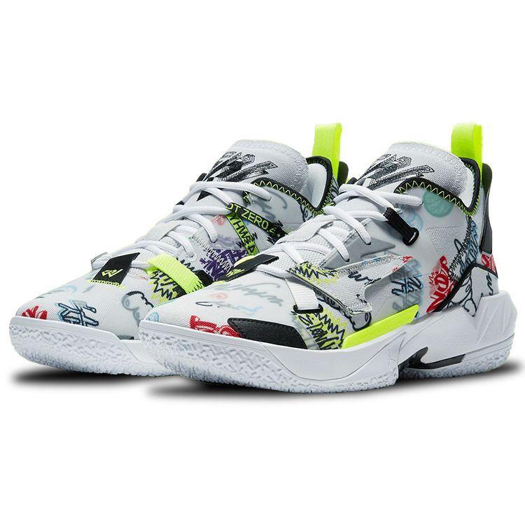 Air Jordan Why Not Zer0.4 PF Graffiti Unisex Tenisky Bílá Photon-Dust Volt DD4886-007