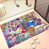 Game Rainbow Friends Print Rug, Washable Floor Carpet, For Entryway Dorm Laundry Room Office Study, Home Decor Birthday Christmas Gift