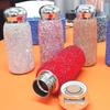 Rhinestone Thermal Cup Stainless Steel Mini Insulated Bottle Portable Bling Travel Mug Luxury Gift for Women
