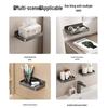 Foldable No-Drill Bathroom & Bedside Phone Holder Tray