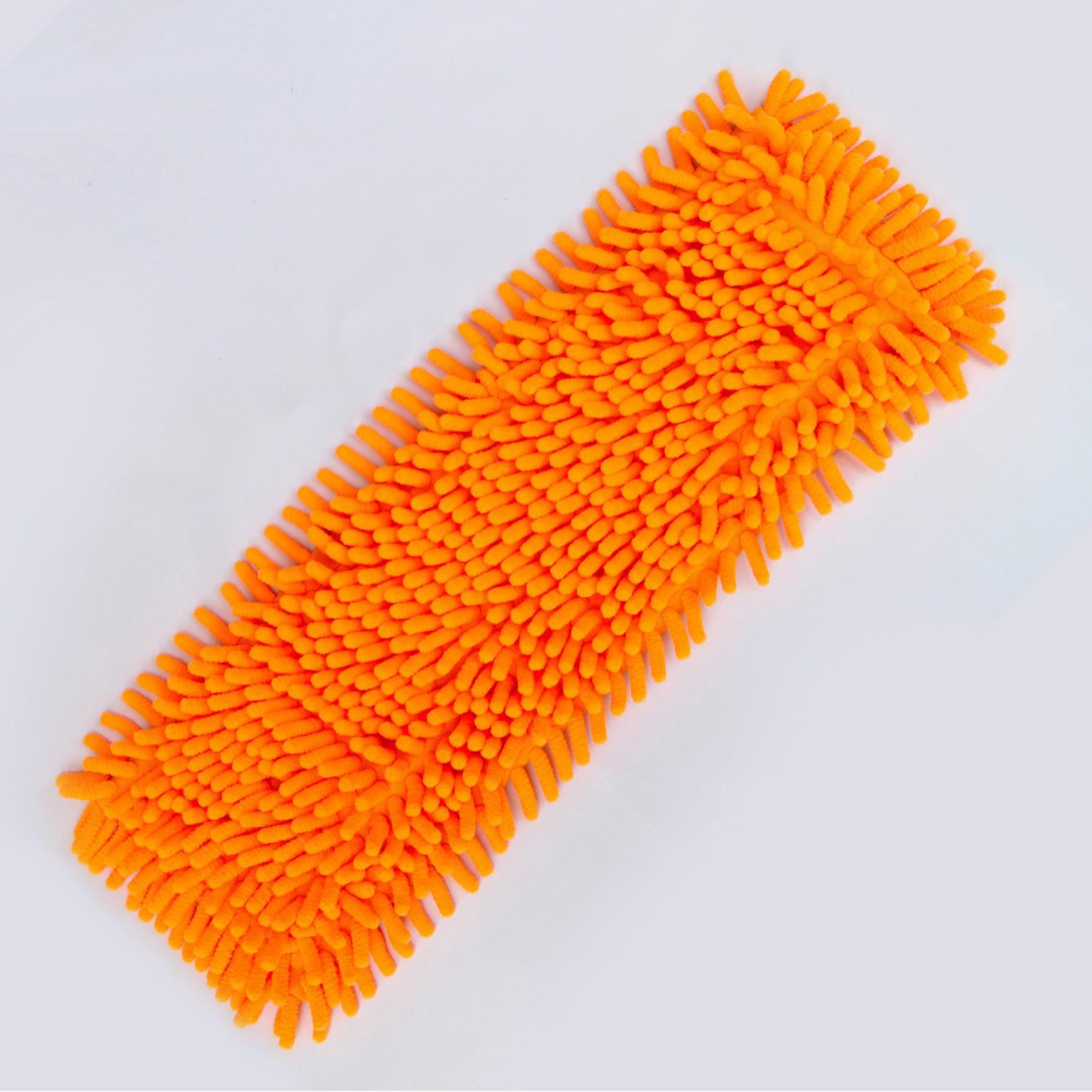 

Самовіджимаюча плоска швабра Hands-Free з антипригарною тканиною, що легко змінюється orange color помаранчевий