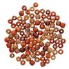 100pcs Mixed Printed Wood Beads Large Hole Bead DIY Jewelry Accessories Make Necklace Bracelet Macrame Craft Project