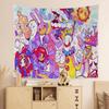LE CIRCLE NUMÉRIQUE INCROYABLE Dessin Animé Tapisserie Colorée Accrochage Mural Hippie Fleur Tapis Muraux Décor de Dortoir Art Mural Décor