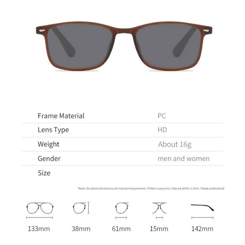 New Fashion Square Sunglasses for Men Ultra Light Sun Glasses for Women Trend Outdoor Driving Sun Glasses