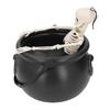 Witch Cauldron with Skeleton and LED Mist Maker Spooky Ambiance Indoor Outdoor Holiday Decor