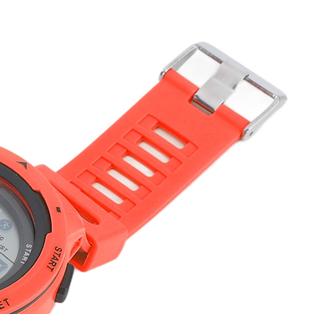 Men Sport Digital Chronograph Rubber Strap Watch Waterproof Outdoor Sporty Digital Watch Red