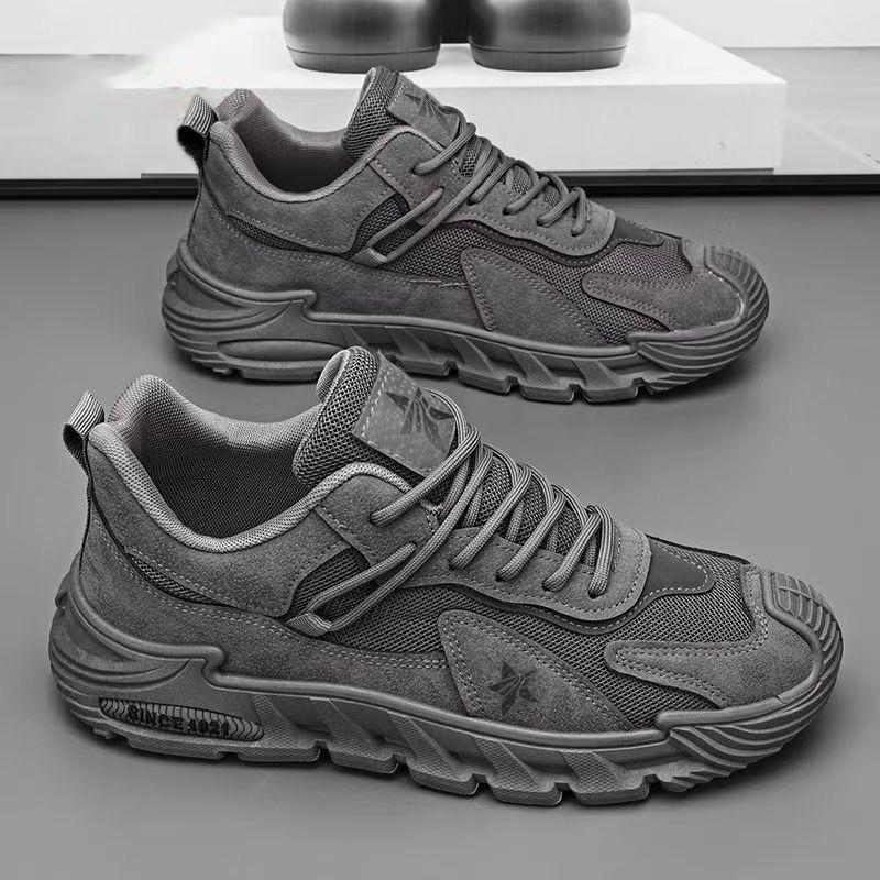 Men's Spring Outdoor Work Protective Board Shoes, Anti-Slip Wear-Resistant Breathable Trendy Footwear.