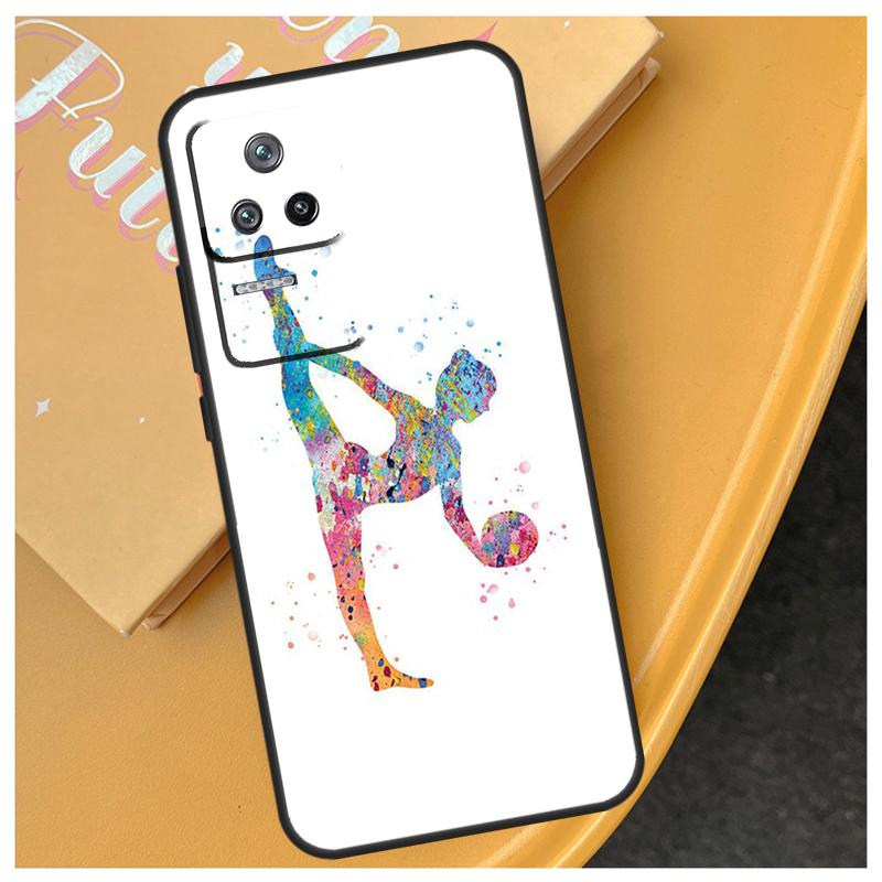 Gymnastics Watercolor Printing Funda For Xiaomi 17 Pro Max 13T 14T 15T 14 15 Ultra POCO X7 X5 X6 F5 F6 F7 Pro F8 Ultra Case